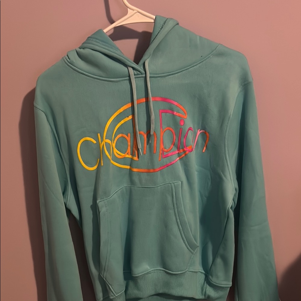 Champion Blue Sweater Cozy Pullover Style